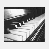 Piano Keys Fleece Blanket (Voorkant (Horizontaal))