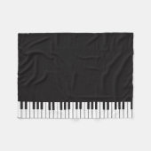 Piano Keys Fleece Blanket Deken (Voorkant (Horizontaal))
