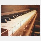 Piano Keys Fleece Deken (Voorkant (Horizontaal))
