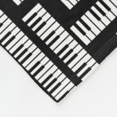 Piano Keys Fleece Deken (Hoek)