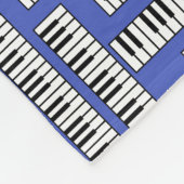 Piano Keys Fleece Deken (Hoek)