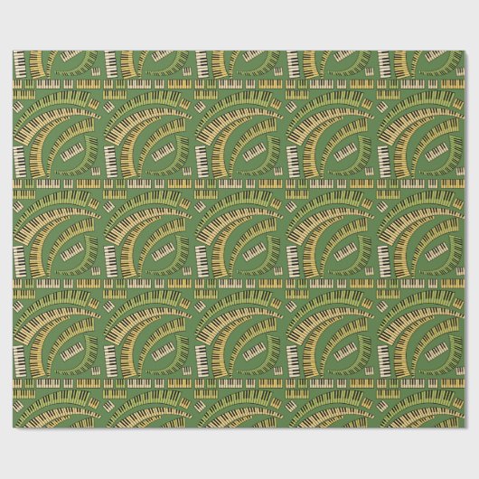 Piano Keys gebogen Cadeaupapier (Vlak)