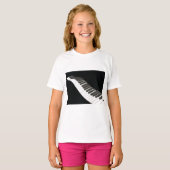 Piano Keys Girls T-Shirt (Voorkant volledig)