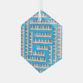 Piano Keys Glas Ornament (Voorkant links)