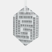 Piano Keys Glas Ornament (Voorkant links)