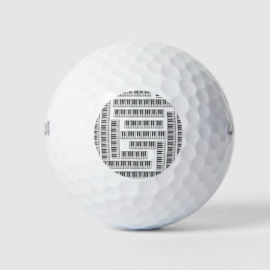 Piano Keys Golfballen (Voorkant)
