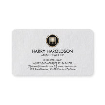 Piano Keys Icon Music Teacher Premium visitekaartj