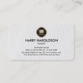 Piano Keys Icon Pianist Premium visitekaartje (Voorkant)