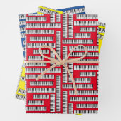 Piano Keys Inpakpapier Vel (In situ)