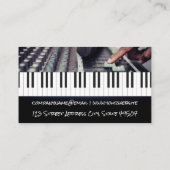 Piano Keys | Interne mixer Visitekaartje (Achterkant)