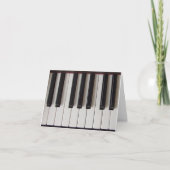 Piano Keys Ivoor en Ebony Kaart (Voorkant)