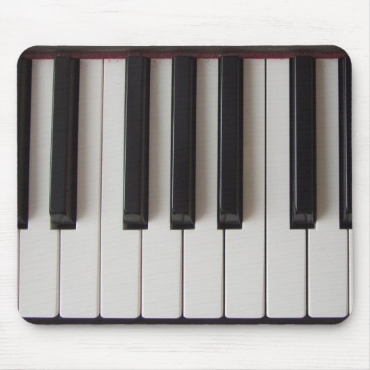 Piano Keys Ivoor en Ebony Muismat (Voorkant)