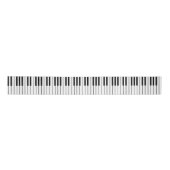 Piano Keys ivoor wit en zwart Satijnen Lint (Voorkant)