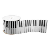 Piano Keys ivoor wit en zwart Satijnen Lint (Spoel)