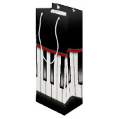 Piano Keys Jubileum Wijn Cadeautas (Achterkant Gekanteld)