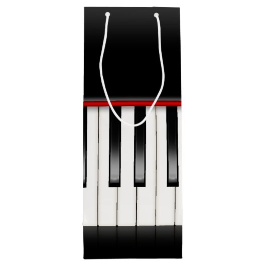Piano Keys Jubileum Wijn Cadeautas (Achterkant)