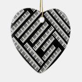 Piano Keys Keramisch Ornament (Rechts)