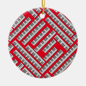 Piano Keys Keramisch Ornament (Voorkant)