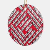 Piano Keys Keramisch Ornament (Links)
