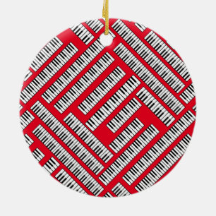 Piano Keys Keramisch Ornament