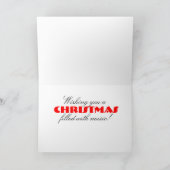 Piano Keys Kerst Kaart (Binnen)