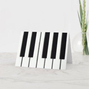 Piano Keys Kerst Kaart