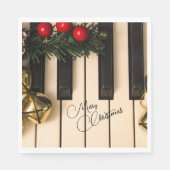 Piano Keys-kerstgarland en -cellen Servet (Voorkant)