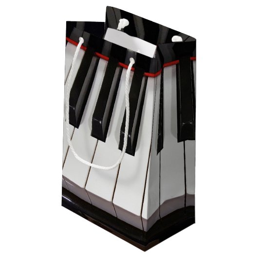 Piano Keys Klein Cadeauzakje (Achterkant Gekanteld)