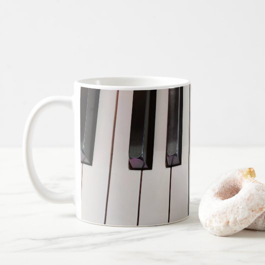 Piano Keys Koffiemok (Met donut)