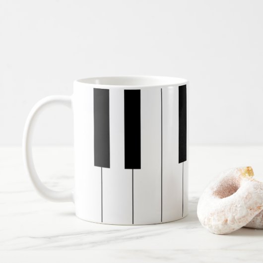 Piano Keys Koffiemok (Met donut)