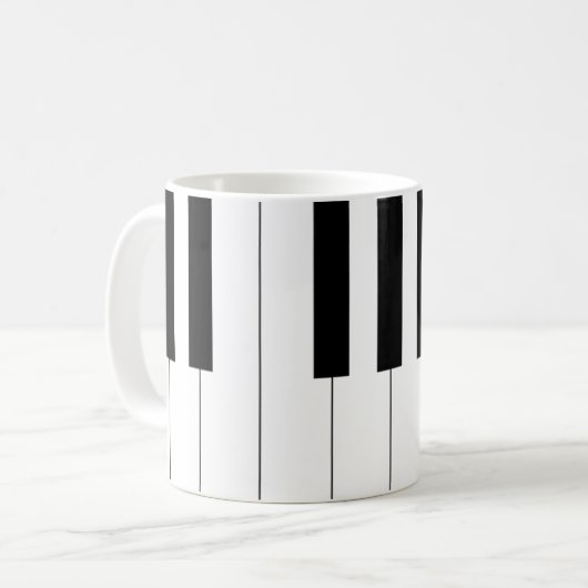 Piano Keys Koffiemok (Voorkant links)