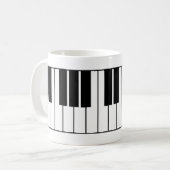 Piano Keys Koffiemok (Voorkant links)