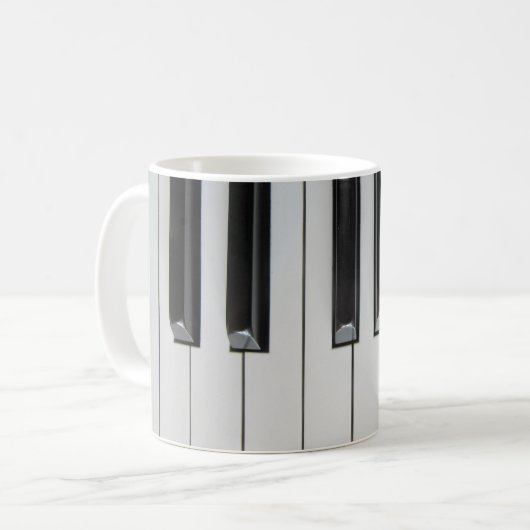 Piano Keys Koffiemok (Voorkant links)