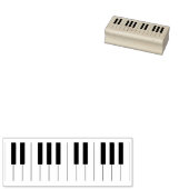 Piano Keys Kunststempel Rubberstempel (Gestempeld)
