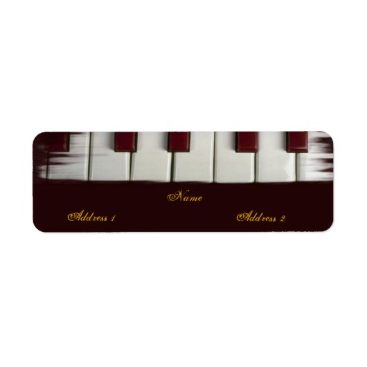 Piano Keys Label (Voorkant)