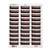 Piano Keys Label (Full Sheet)