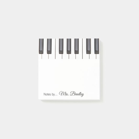 Piano Keys-laptop van Piano-leraar Post-it® Notes (Voorkant)