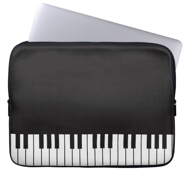 Piano Keys-laptophoes Laptop Sleeve (Voorkant)