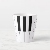 Piano Keys Latte Mok (Voorkant)