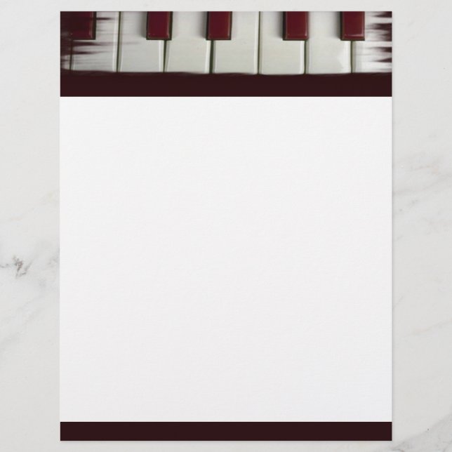 Piano Keys Letterhead (Voorkant)