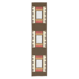 Piano Keys Lijst Datablad Music-tablerunner Korte Tafelloper