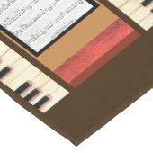 Piano Keys Lijst Datablad Music-tablerunner Korte Tafelloper (Hoek)