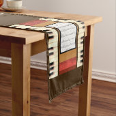 Piano Keys Lijst Datablad Music-tablerunner Korte Tafelloper (Voorbeeld)