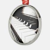 Piano Keys Macro Metalen Ornament (Links)