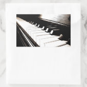 Piano Keys Macro Rechthoekige Sticker (Tas)