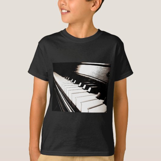 Piano Keys Macro T-shirt (Voorkant)