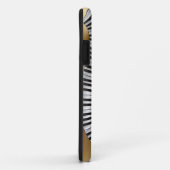 Piano Keys met gouden muzieknoten Case-Mate iPhone Case (Achterkant/rechts)