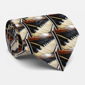 Piano Keys Music Gifts Stropdas (Opgerold)