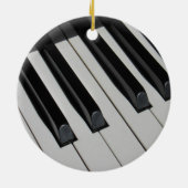 Piano Keys Music Instrument Musician Teacher Chic Keramisch Ornament (Achterkant)