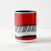 PIANO KEYS Music-Lover Gift Drink Mok (Midden)